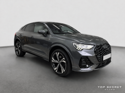 Audi Q3 Sportback 45 TFSI e S line 2022 gris Daytona, frontal tres cuartos